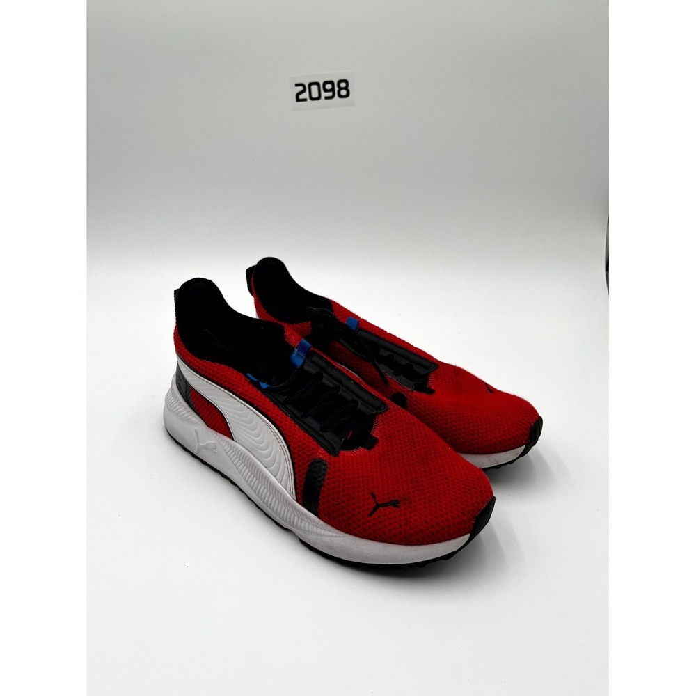 Puma Pacer Future Street Knit Mens 7.5 Running Shoes‎ Red White Athletic Sneaker